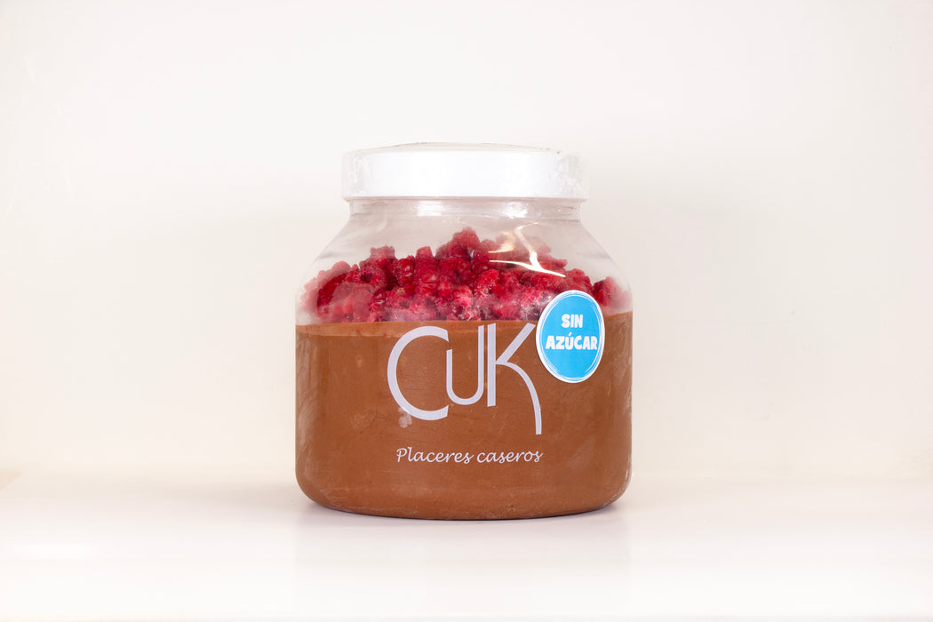 Mousse Chocolate Frambuesa Sin Azúcar y Sin Lactosa Familiar