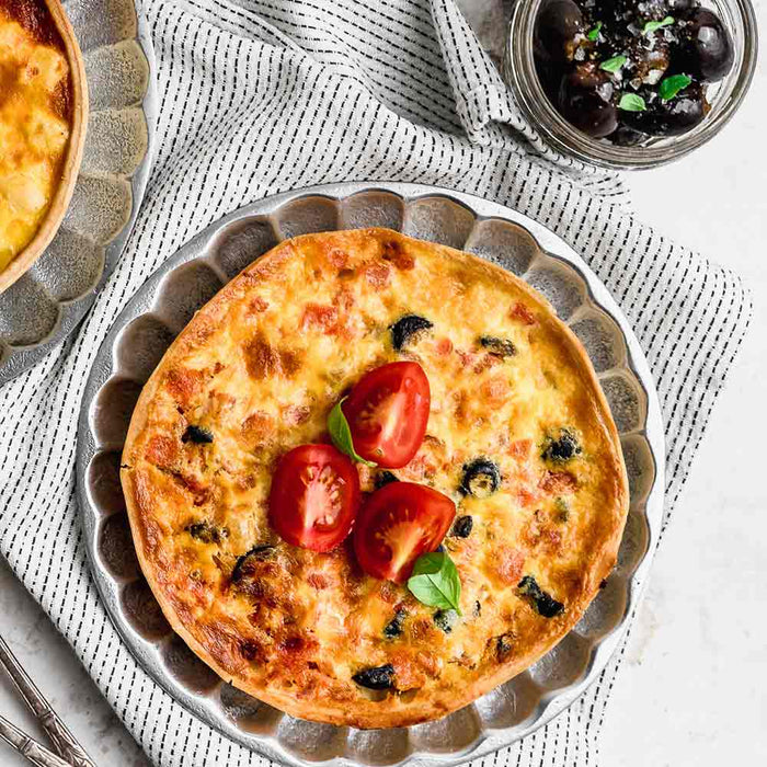 Quiche Tomate Queso Aceituna